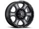 Icon Shield 20x9 8x6.5 19mm Offset 5.75in BS 125.2mm Bore Satin Black/Machined Wheel - Mammoth Racing -