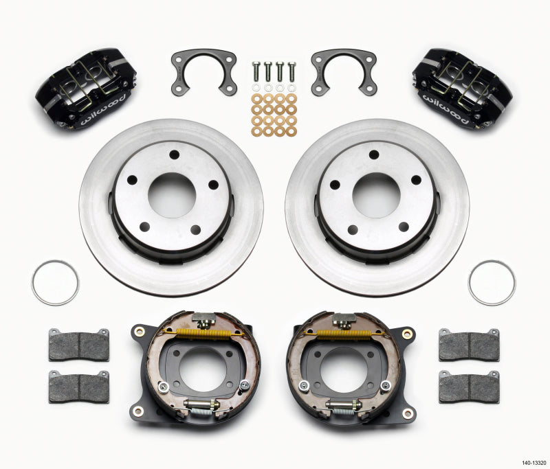 Wilwood Dynapro Lug Mount P/S Park Brake Kit Small Ford 2.36in Off Bronco 5 x 5.50 - Mammoth Racing -