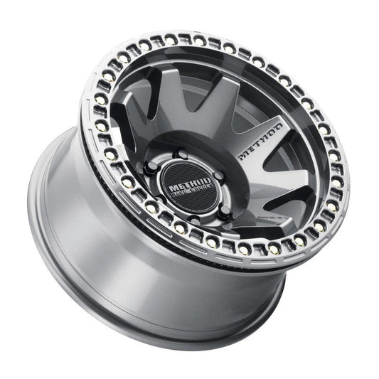 Method Mr108 17x9 -44mm Offset 6x5.5 106.25mm CB Gloss Titanium w/BH-H24125-38 Wheel - Mammoth Racing -