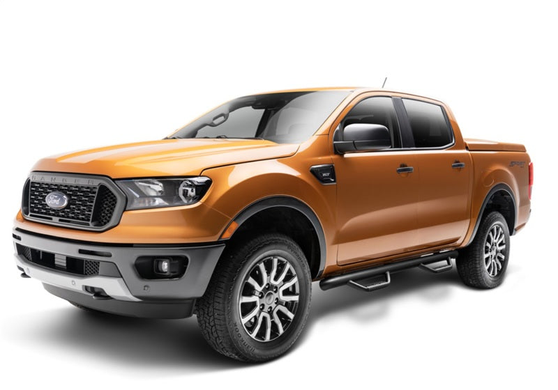 N-Fab Nerf Step 2019 Ford Ranger Crew Cab - Tex. Black - Cab Length - 3in - Mammoth Racing -