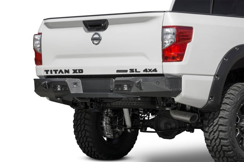 Addictive Desert Designs 16-18 Nissan Titan XD Stealth Fighter Rear Bumper w/ Backup Sensor Cutout - My Store