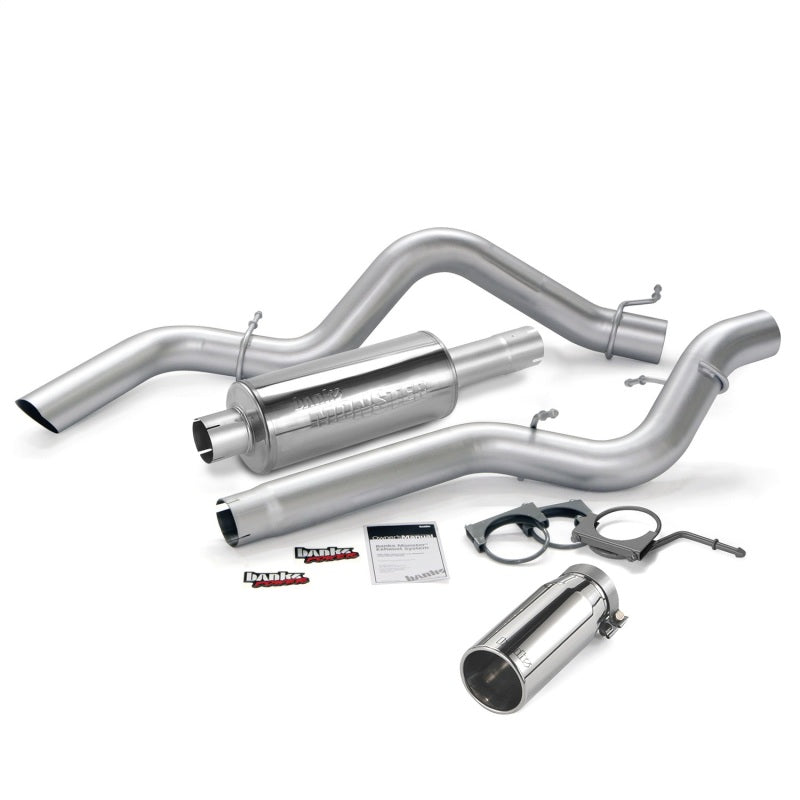 Banks Power 06-07 Chevy 6.6L ECSB Monster Exhaust System - SS Single Exhaust w/ Chrome Tip - Mammoth Racing -