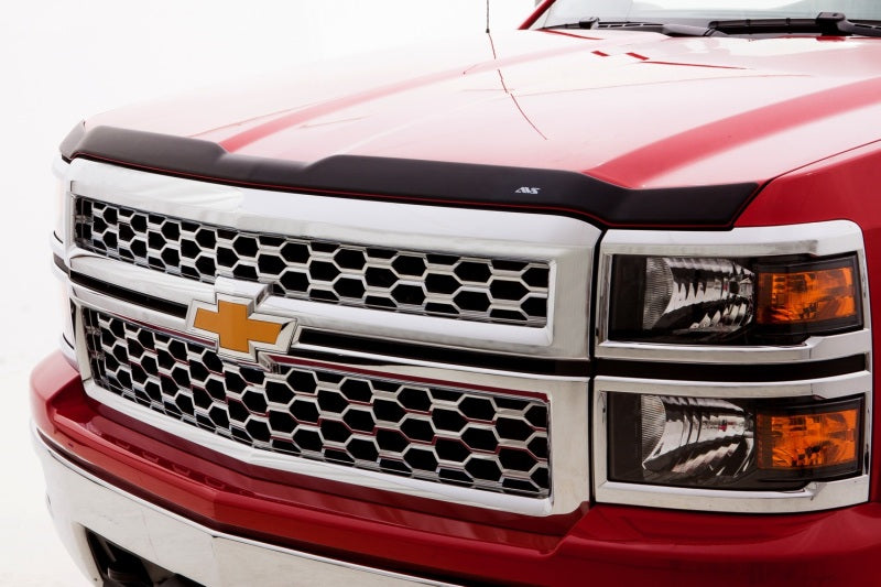 AVS 07-13 Chevy Silverado 1500 Crew Cab Ventvisor & Aeroskin Deflector Combo Kit - Matte Black - Mammoth Racing -