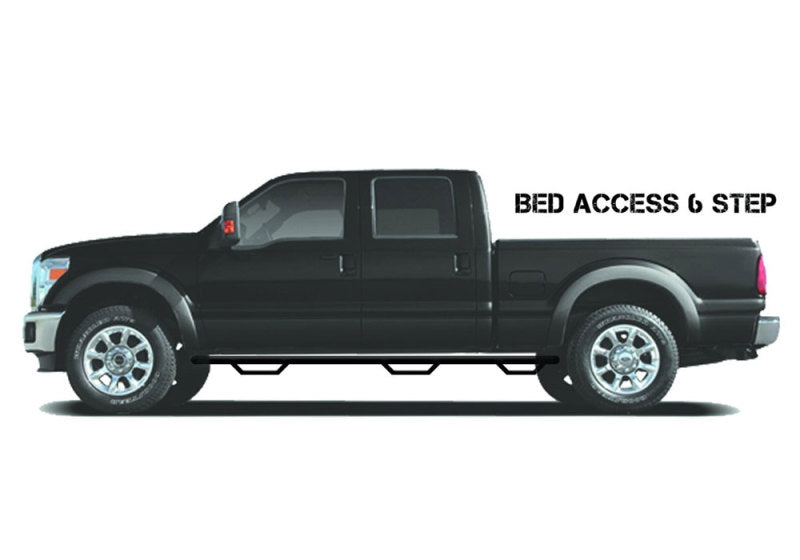 N-Fab Nerf Step 15-17 Chevy-GMC 2500/3500 Double Cab 6.5ft Bed - Tex. Black - Bed Access - 3in - Mammoth Racing -