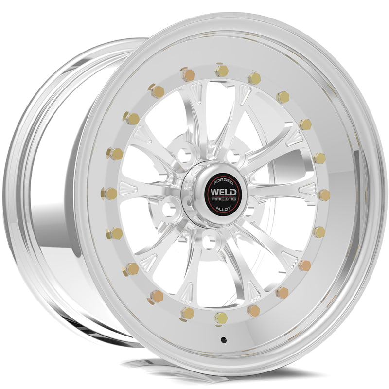 Weld Vitesse 15x10 / 5x4.5 BP / 4.5in. BS Polished Wheel - Non-Beadlock - Mammoth Racing -