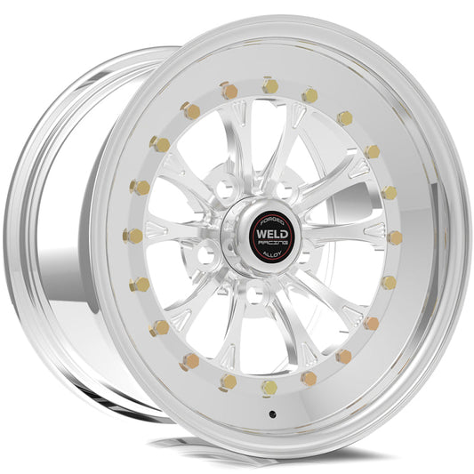 Weld Vitesse 15x10 / 5x4.5 BP / 4.5in. BS Polished Wheel - Non-Beadlock - Mammoth Racing -