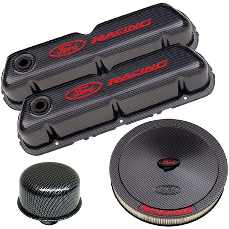Ford Racing Complete Dress Up Kit - Carbon Fiber Style Finish - Mammoth Racing -