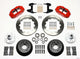 Wilwood Narrow Superlite 6R Front Hub Kit 12.88in Red 74-80 Pinto/Mustang II Disc Spindle only - My Store