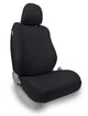 PRP 12-15 Toyota Tacoma Front Seat Covers/ Fold Flat Edition (Pair) - Black with Red Stitching - Mammoth Racing -