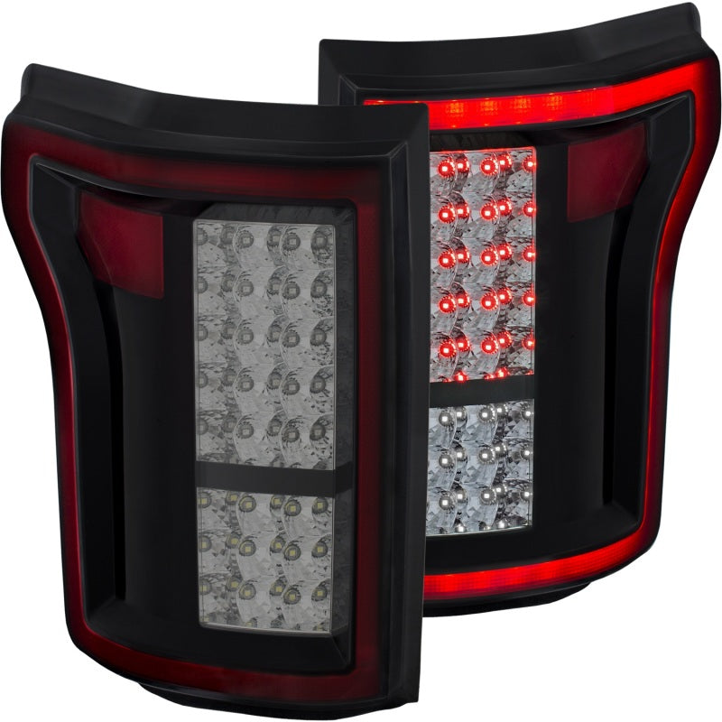 ANZO 2015-2016 Ford F-150 LED Taillights Red/Smoke - Mammoth Racing -