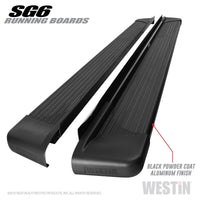 Westin SG6 Black Aluminum Running Boards 85.50 in - Mammoth Racing -
