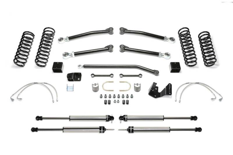 Fabtech 07-18 Jeep JK 4-Door 3in Trail Ii w/Dlss Shks - Mammoth Racing -