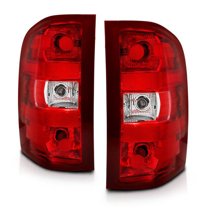 ANZO 2007-2013 Chevy Silverado Taillight Red/Clear Lens (OE Replacement) - My Store