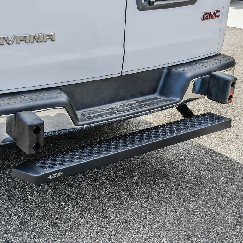 Westin Ford Transit Van 150/250/350 (Single 54in. Pass Door) Grate Steps Running Boards - Tex. Blk - Mammoth Racing -
