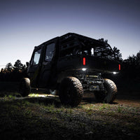 KC HiLiTES Cyclone V2 LED - Rock Light - 6-Light System - Clear - 5W Flood Beam - Mammoth Racing -