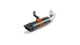 Remus 2018 KTM 125 Duke 11kW (Euro 4) Sport Flow Carbon Slip On w/Orange Clamp - Mammoth Racing -