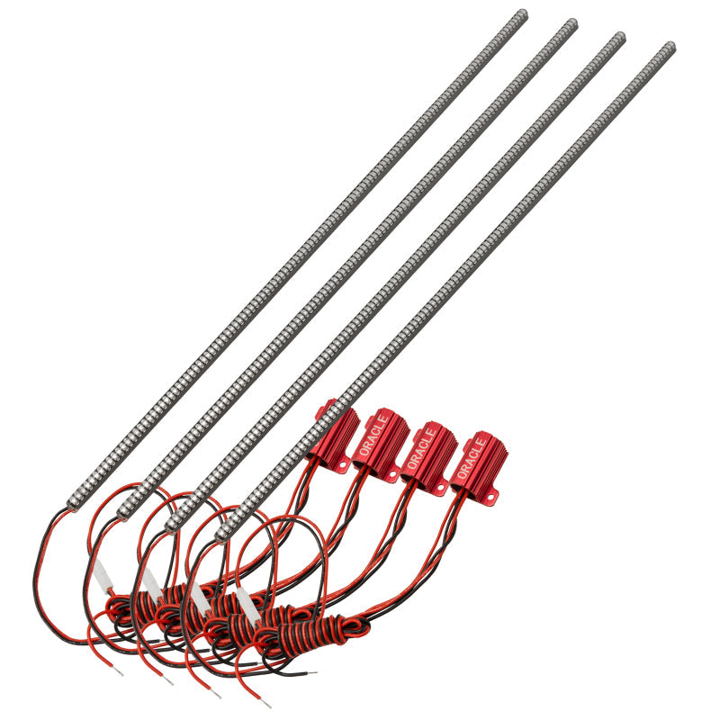 Oracle Dodge Challenger 08-14 Afterburner Center Section (4 pcs) - Red - Mammoth Racing -
