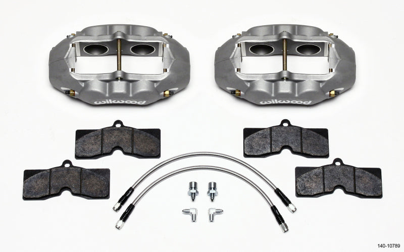 Wilwood D8-4 Front Caliper Kit Clear Corvette C2 / C3 65-82 - Mammoth Racing -