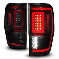 ANZO 19-22 Ford Ranger Full LED Taillights w/ Lightbar Sequential Signal Black Housing/Smoke Lens - Mammoth Racing -
