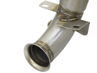 aFe 09-13 MINI Cooper S (R56) L4 1.6L (t) Twisted Steel Down Pipe 2-1/2in 304 Stainless Steel w/ Cat - Mammoth Racing -