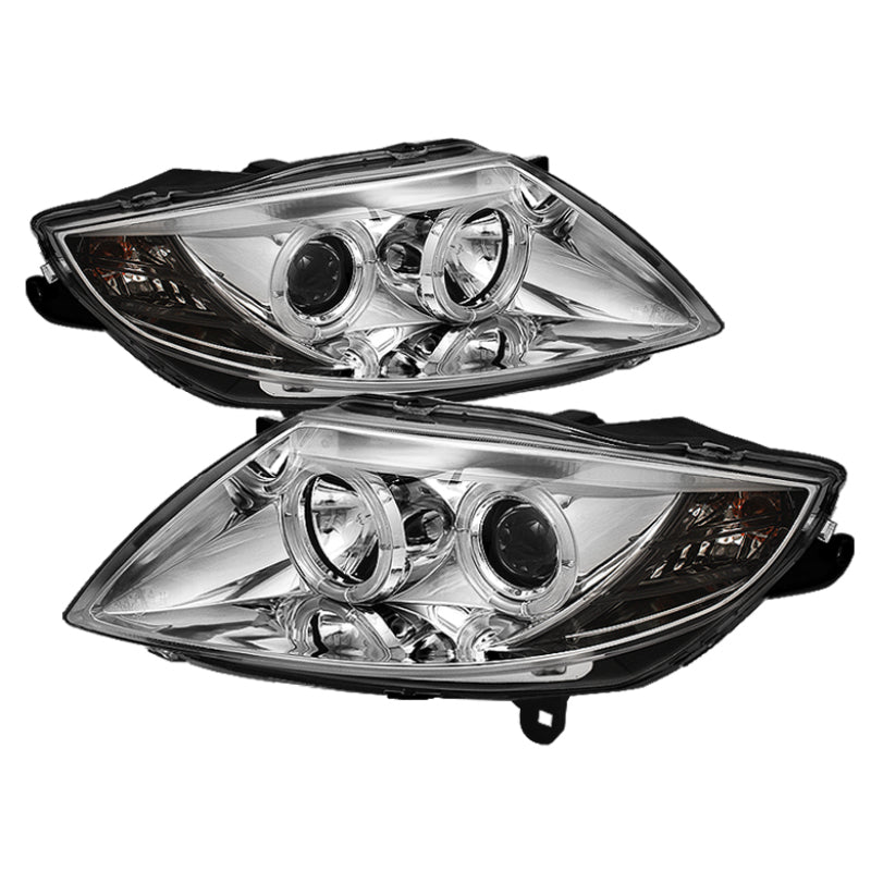 Spyder BMW Z4 03-08 Projector Headlights Xenon/HID Model Only - LED Halo Chrome PRO-YD-BMWZ403-HID-C - Mammoth Racing -