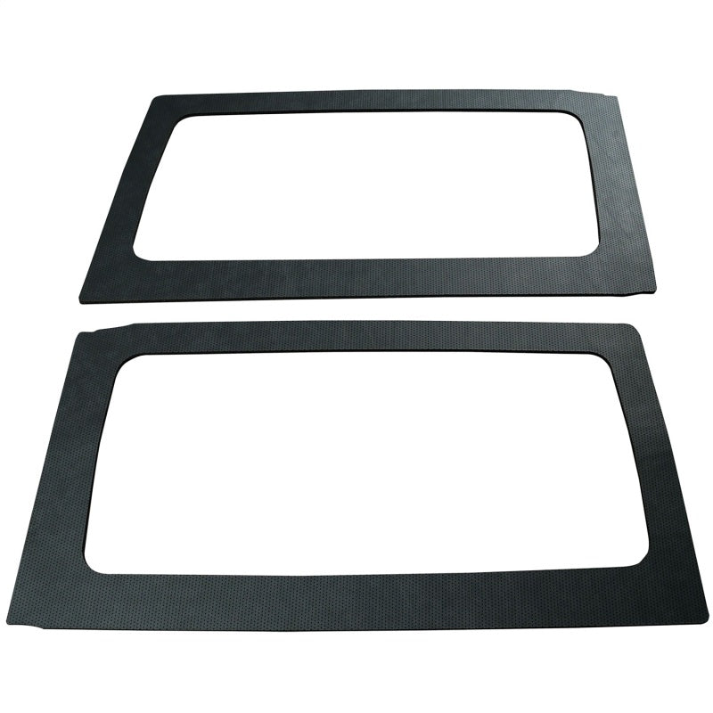 DEI 11-18 Jeep Wrangler JK Leather Look Rear Side Window Black - Mammoth Racing -