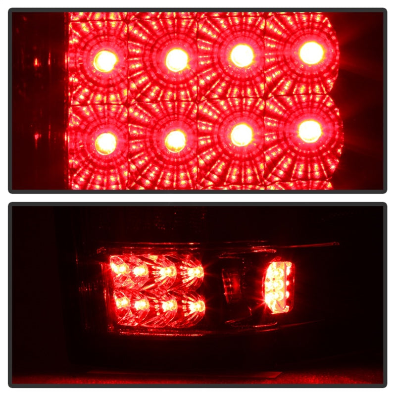 Xtune Ford F150 Styleside 04-08 LED Tail Lights Red Clear ALT-ON-FF15004-LED-RC - Mammoth Racing -