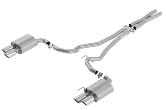 Borla S-Type Cat Back 18-20 Ford Mustang GT Convertible 2.5in pipe 4in tip - My Store