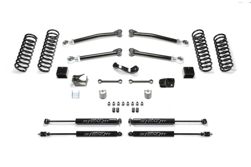 Fabtech 07-18 Jeep JK 4-Door 3in Trail w/Stealth - Mammoth Racing -