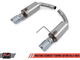 AWE Tuning S550 Mustang EcoBoost Axle-back Exhaust - Touring Edition (Chrome Silver Tips) - Mammoth Racing -