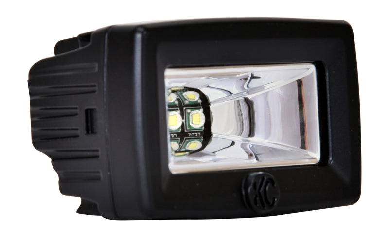 KC HiLiTES C-Series C2 LED 2in. Backup Area Flood Light 20w (Pair Pack System) - Black - Mammoth Racing -