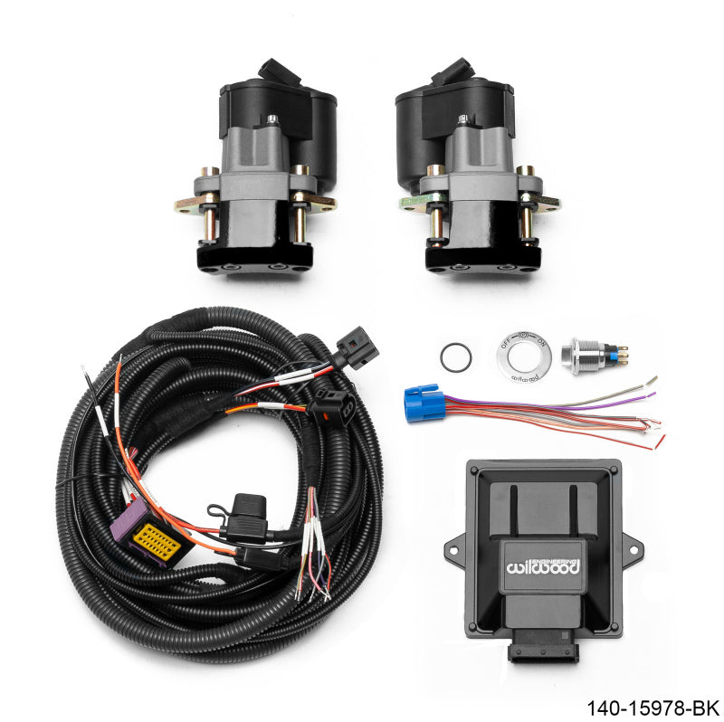 Wilwood Electronic Parking Brake Rear Retrofit Kit - 0.810in Rotor Black - My Store