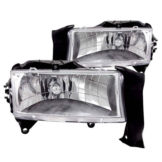 ANZO 1997-2004 Dodge Dakota Crystal Headlights Chrome - My Store