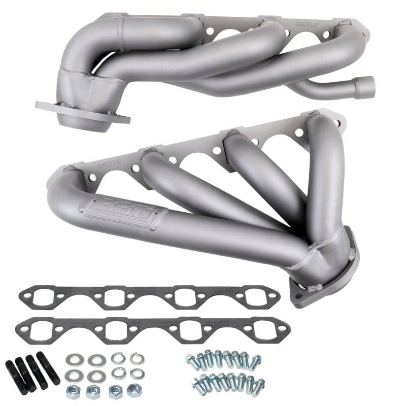 BBK 87-95 Ford F150 Truck 5.8 351 Shorty Unequal Length Exhaust Headers - 1-5/8 Titanium Ceramic - Mammoth Racing -