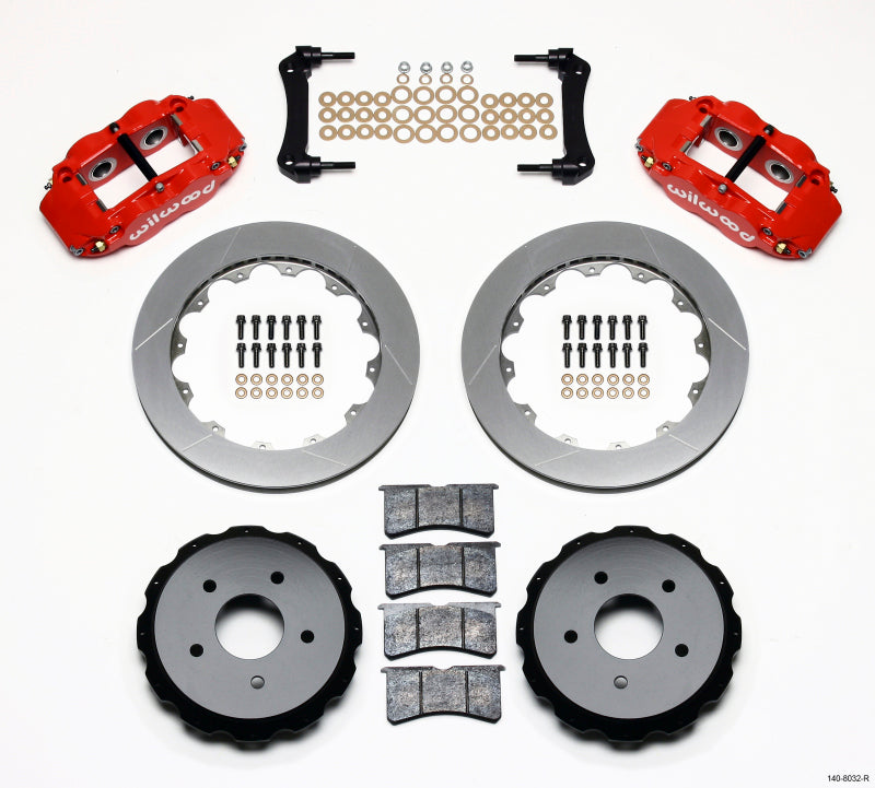 Wilwood Narrow Superlite 4R Rear Kit 12.88in Red 97-04 Corvette C5/z06 - My Store