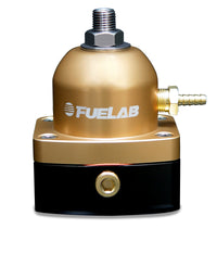 Fuelab 535 TBI Adjustable Mini FPR 10-25 PSI (2) -6AN In (1) -6AN Return - Gold - Mammoth Racing -