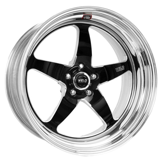 Weld S71 20x9 / 5x4.5 BP / 6.3in. BS Black Wheel (High Pad) - Non-Beadlock - Mammoth Racing -