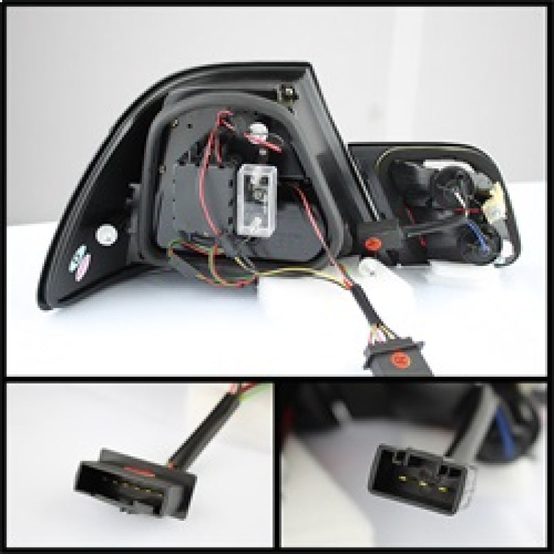 Spyder BMW E46 00-03 2Dr Coupe Light Bar LED Tail Lights Blk ALT-YD-BE4600-LBLED-BK - Mammoth Racing -
