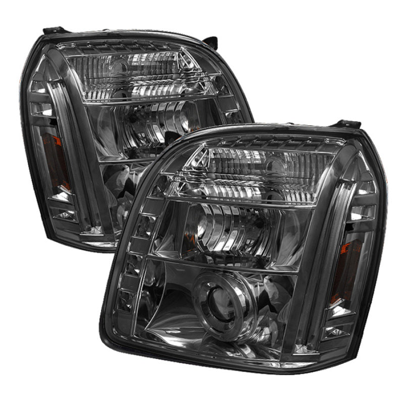 Spyder GMC Yukon 07-14/Yukon Denali 07-14 Projector Headlights LED Halo LED Smke PRO-YD-GY07-HL-SM - Mammoth Racing -