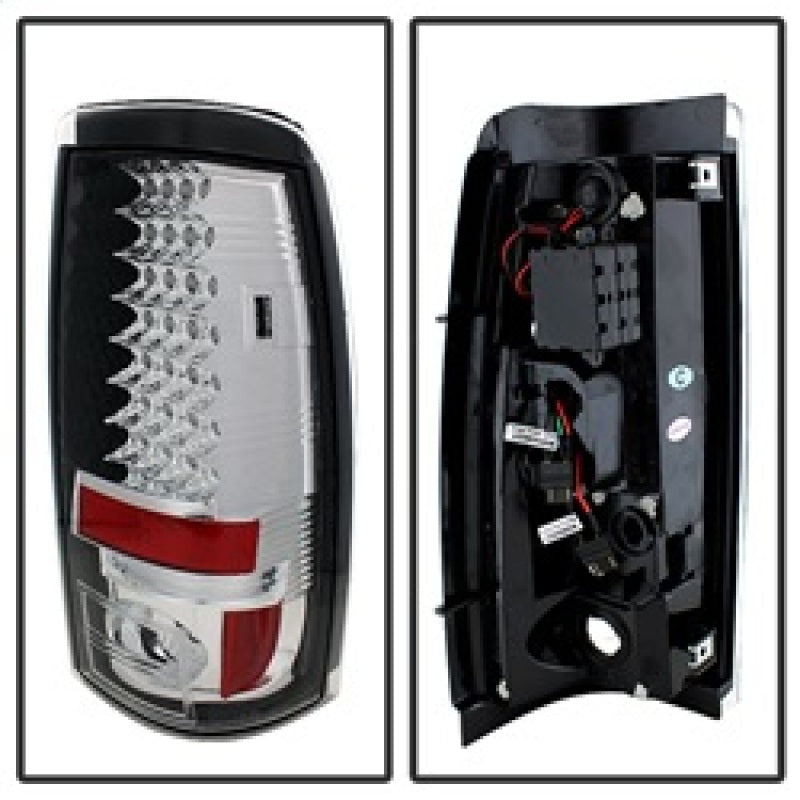 Spyder Chevy Silverado 1500/2500 03-06 (Does Not Fit Stepside)LED Tail Lights Chrm ALT-YD-CS03-LED-C - Mammoth Racing -