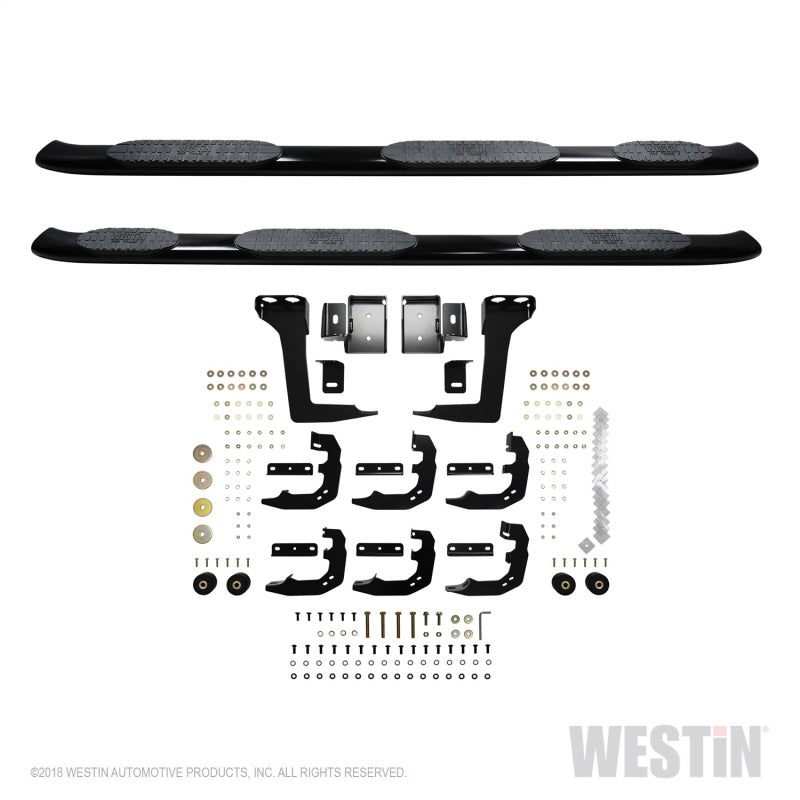 Westin 19-22 RAM 1500 CC 5ft7in. Bed (Excl. Classic) PRO TRAXX 5 W2W Oval Nerf Step Bars - Black - Mammoth Racing -