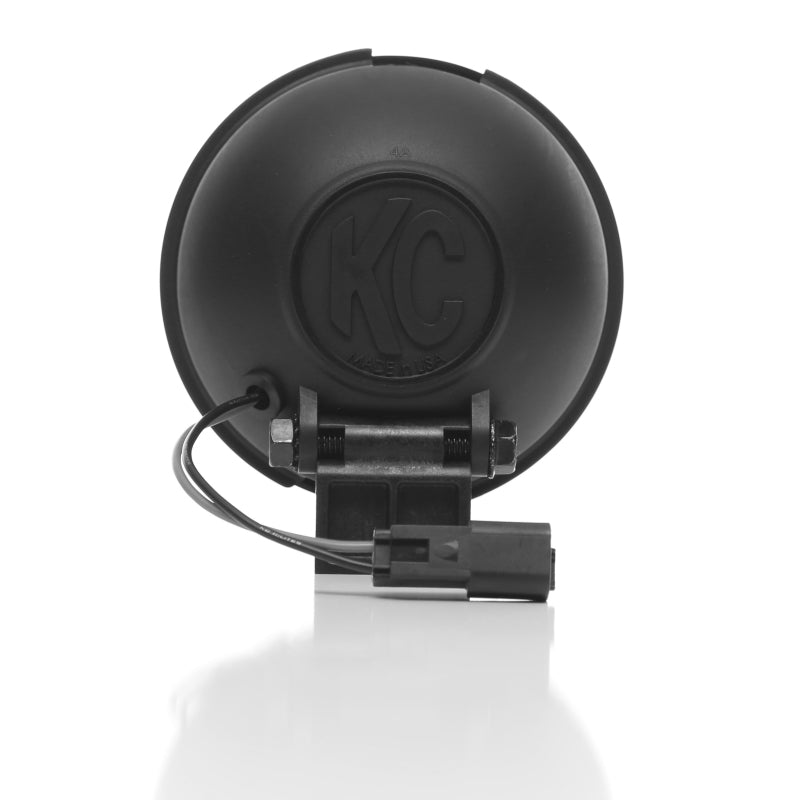 KC HiLiTES Apollo Pro 5in. Halogen Light 55w Spread Beam (Pair Pack System) - Black - Mammoth Racing -