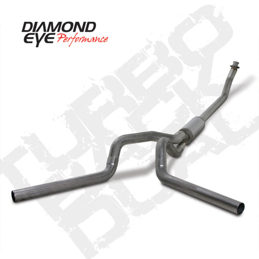 Diamond Eye KIT 4in TB DUAL SS: 94-02 DODGE CUMMINS 5.9L - Mammoth Racing -