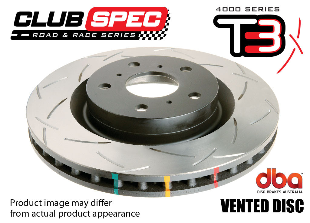 DBA 2012+ Tesla Model S Front Slotted 4000 Series Rotor - Mammoth Racing -