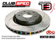 DBA 2012+ Tesla Model S Front Slotted 4000 Series Rotor - Mammoth Racing -