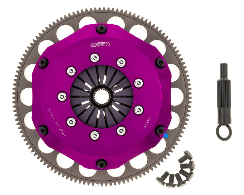 Exedy 1986-1989 Mazda Rx-7 R2 Hyper Twin Carbon-R Clutch Rigid Disc Push Type Cover - Mammoth Racing -