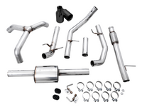 AWE Tuning 4th Gen GM 1500 5.3L 0FG Catback Split Rear Exit (Flat Bumper) - Dual Diamond Tips - Mammoth Racing -