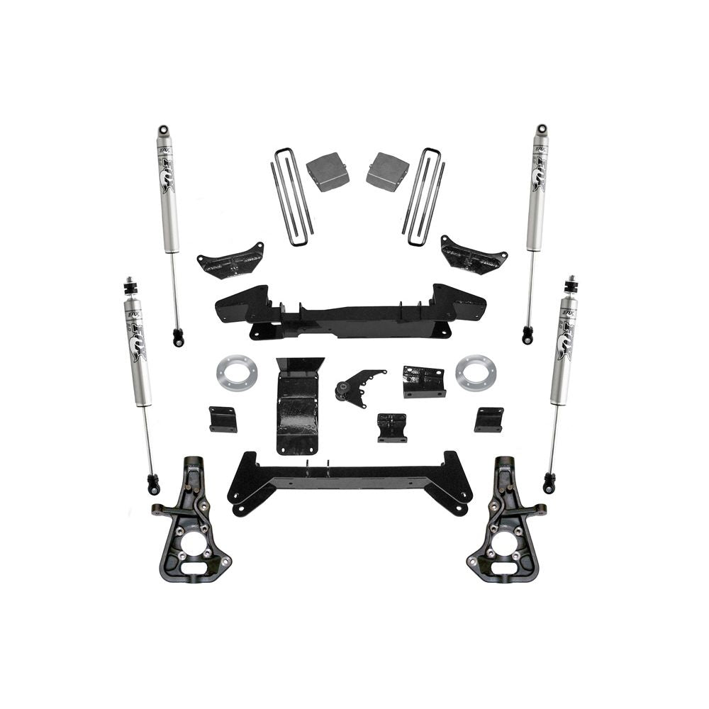 Superlift 01-10 Chevy Silv 2500HD/3500 4WD Knuckle Kit 6in Lift Kit w/ Fox 2.0 Shocks - Mammoth Racing -