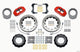 Wilwood Narrow Superlite 4R Front Hat Kit 12.88in Drill Red 76-77 Ford Bronco Dana 44 w/Lines - Mammoth Racing -