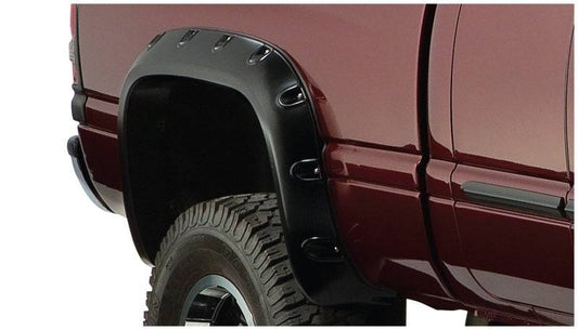 Bushwacker 94-01 Dodge Ram 1500 Fleetside Pocket Style Flares 2pc 78.0/96.0in Bed - Black - Mammoth Racing -